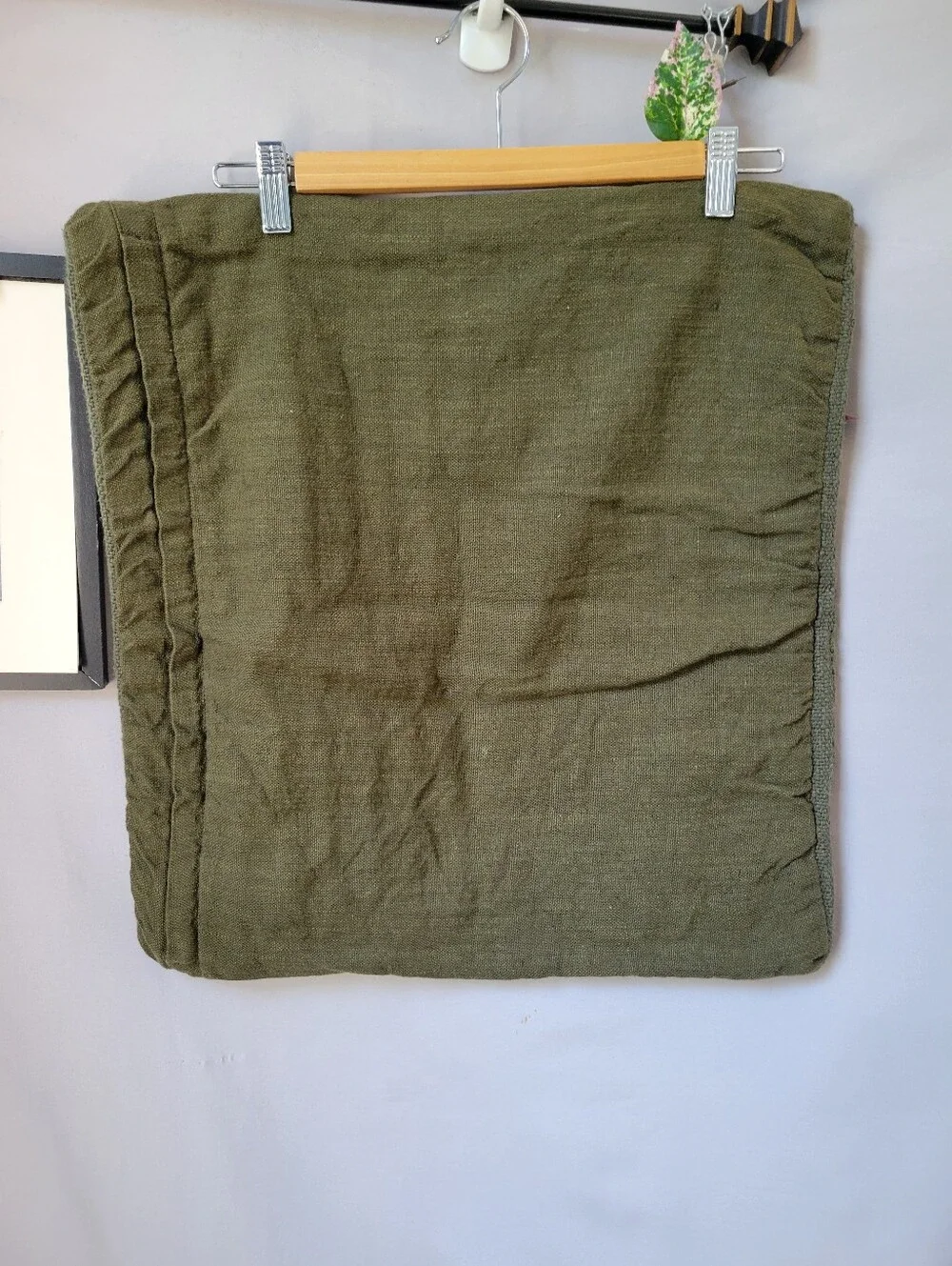 West Elm Corded Linen Blend Throw Pillow Cover 20 x 20